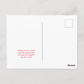 Carte Postale Voile nautique de Noël (Dos)