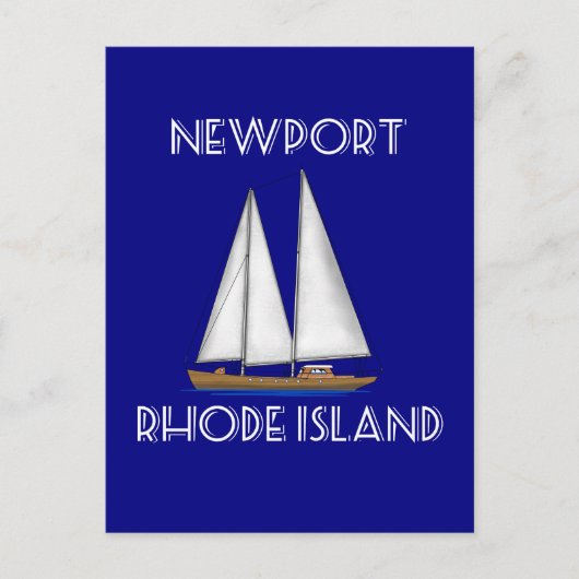 Carte Postale Voile Newport Rhode Island (Devant)