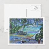 Carte Postale Voile sur la rivière Brisbane (Devant / Derrière)