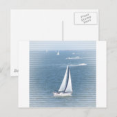 Carte postale Voilier (Devant / Derrière)