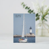 Carte Postale Voilier Ahoy!, Lac Supérieur Duluth, MN (Debout devant)