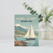 Carte Postale Voilier dans le parc national des Channel Islands (Debout devant)