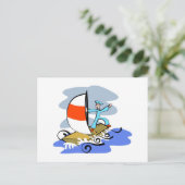 Carte Postale Voilier de confiance (Debout devant)