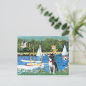 Carte Postale Voiliers - Boston Terrier #@ (Debout devant)