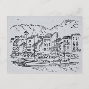 Carte Postale Voiliers dans le port   Cassis, France