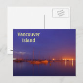 Carte Postale Voiliers de l'île de Vancouver dans la marina au c (Devant / Derrière)