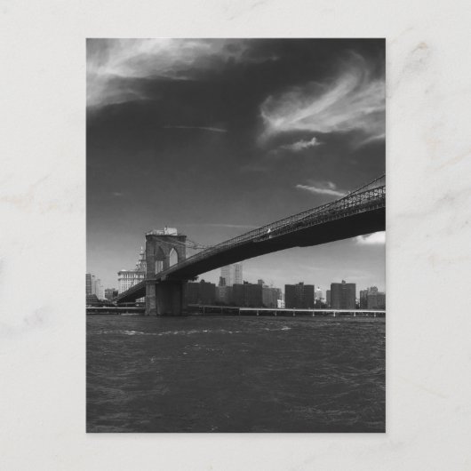 Carte Postale voir 2 produits Panoramic Black White Brooklyn (Devant)