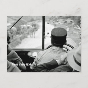 Carte Postale Voir à travers la fenêtre des bus français 1939 Fr