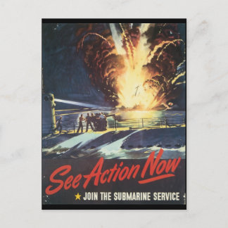 Carte Postale Voir Action Now World War II