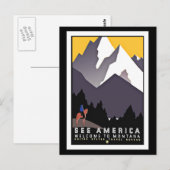 Carte postale Voir America Montana Salutations Vin (Devant / Derrière)