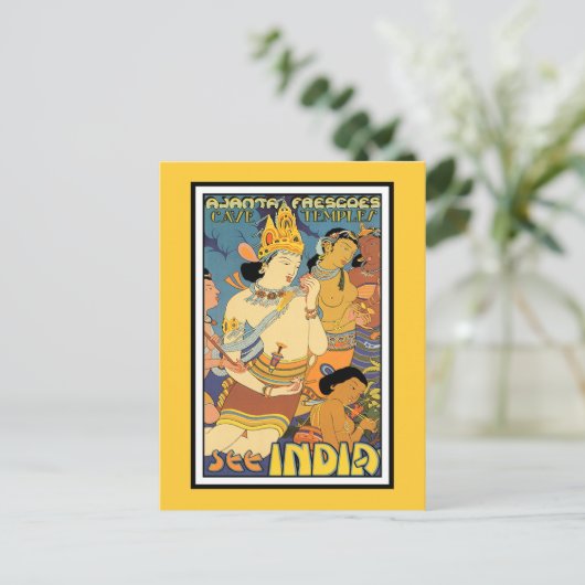 Carte postale : Voir Inde (Debout devant)