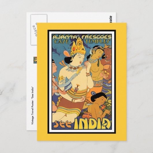 Carte postale : Voir Inde (Devant / Derrière)