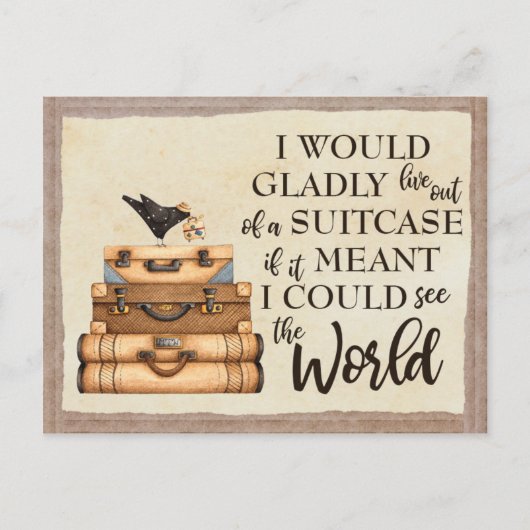 Carte Postale Voir le monde (Devant)