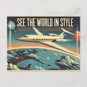 Carte Postale Voir le monde en style