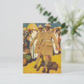 Carte Postale Voir le monde et être payé pour_Propaganda Poster (Debout devant)