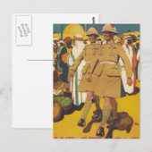 Carte Postale Voir le monde et être payé pour_Propaganda Poster (Devant / Derrière)