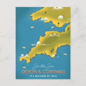 Carte Postale Voir le Soleil - Devon & Cornwall affiche de voyag (Devant)
