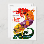 Carte Postale Voir Orinet. Pays de l'Extrême-Orient à l'intérieu (Devant / Derrière)