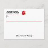 Carte Postale Voir retour - Coeur Rose (Dos)