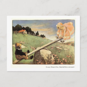 Carte Postale Voir Saw, Margery Daw Nursery Rhyme