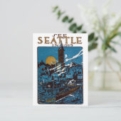 Carte Postale Voir Seattle en 1915 (Debout devant)