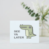 Carte Postale Voir Ya Alligator Plus Tard (Debout devant)