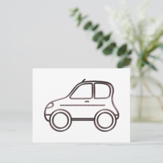 Carte Postale Voiture (Debout devant)