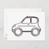 Carte Postale Voiture (Devant / Derrière)