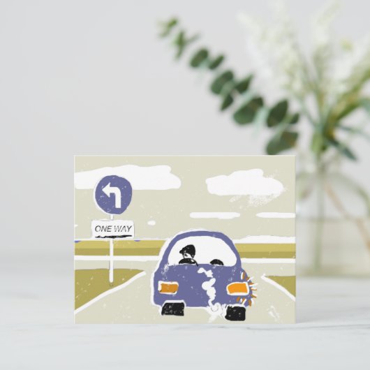 Carte Postale Voiture (Debout devant)