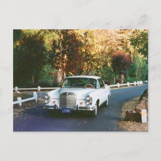 Carte Postale Voiture 1965 de classique de coupé du benz 220SEb (Devant)
