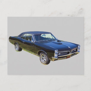 Carte Postale Voiture à muscles Pontiac GTO 1967