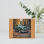 Carte Postale Voiture Ancienne (Debout devant)