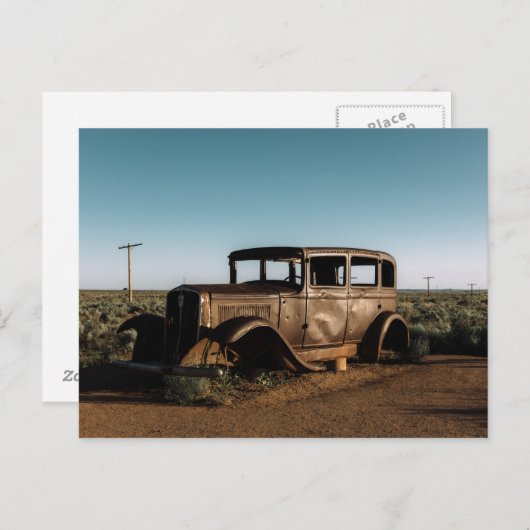 Carte Postale Voiture ancienne au Parc National de la Forêt Petr (Devant / Derrière)
