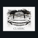 Carte Postale *~* Voiture Ancienne Classique Rétro Antique Vinta<br><div class="desc">CARTE POSTALE - CARTE POSTALE - VOITURE ANCIENNE CLASSIQUE - Peintures de style Grunge - PERSONNALISEZ LE TEXTE SI VOULU.</div>