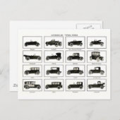 Carte Postale Voiture ancienne et classique (auto rétro) : Voitu (Devant / Derrière)