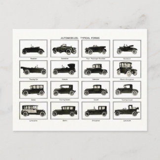 Carte Postale Voiture ancienne et classique (auto rétro) : Voitu