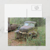 Carte Postale Voiture antique (Devant / Derrière)