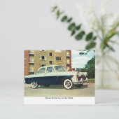 Carte Postale Voiture britannique classique des années 1950, (Debout devant)