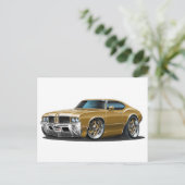 Carte Postale Voiture Brown Olds Cutlass (Debout devant)