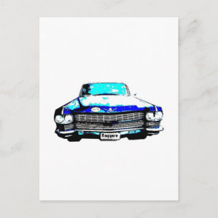Carte Postale voiture cadillac raggare