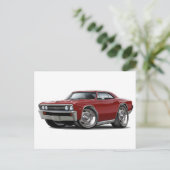 Carte Postale Voiture Chevelle Maroon 1967 (Debout devant)