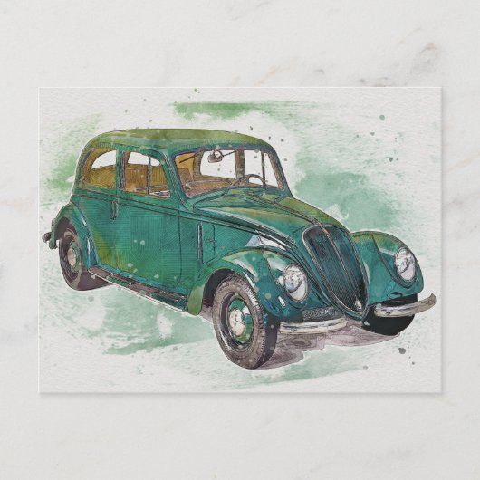 Carte Postale Voiture classique (Devant)