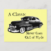 Carte Postale Voiture classique (Devant)