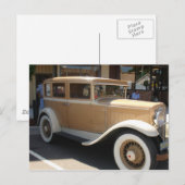 Carte Postale voiture classique (Devant / Derrière)