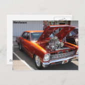 Carte Postale Voiture classique (Devant / Derrière)