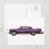 Carte Postale Voiture classique avec des Finns (Devant / Derrière)