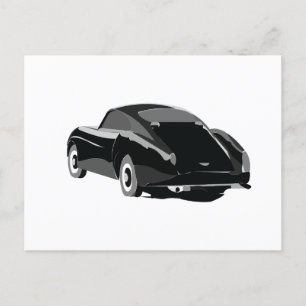 Carte Postale Voiture classique Black Grey
