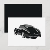 Carte Postale Voiture classique Black Grey (Devant / Derrière)