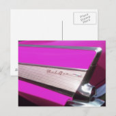 Carte Postale Voiture classique : Chevrolet Bel Air (Devant / Derrière)