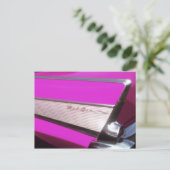 Carte Postale Voiture classique : Chevrolet Bel Air (Debout devant)